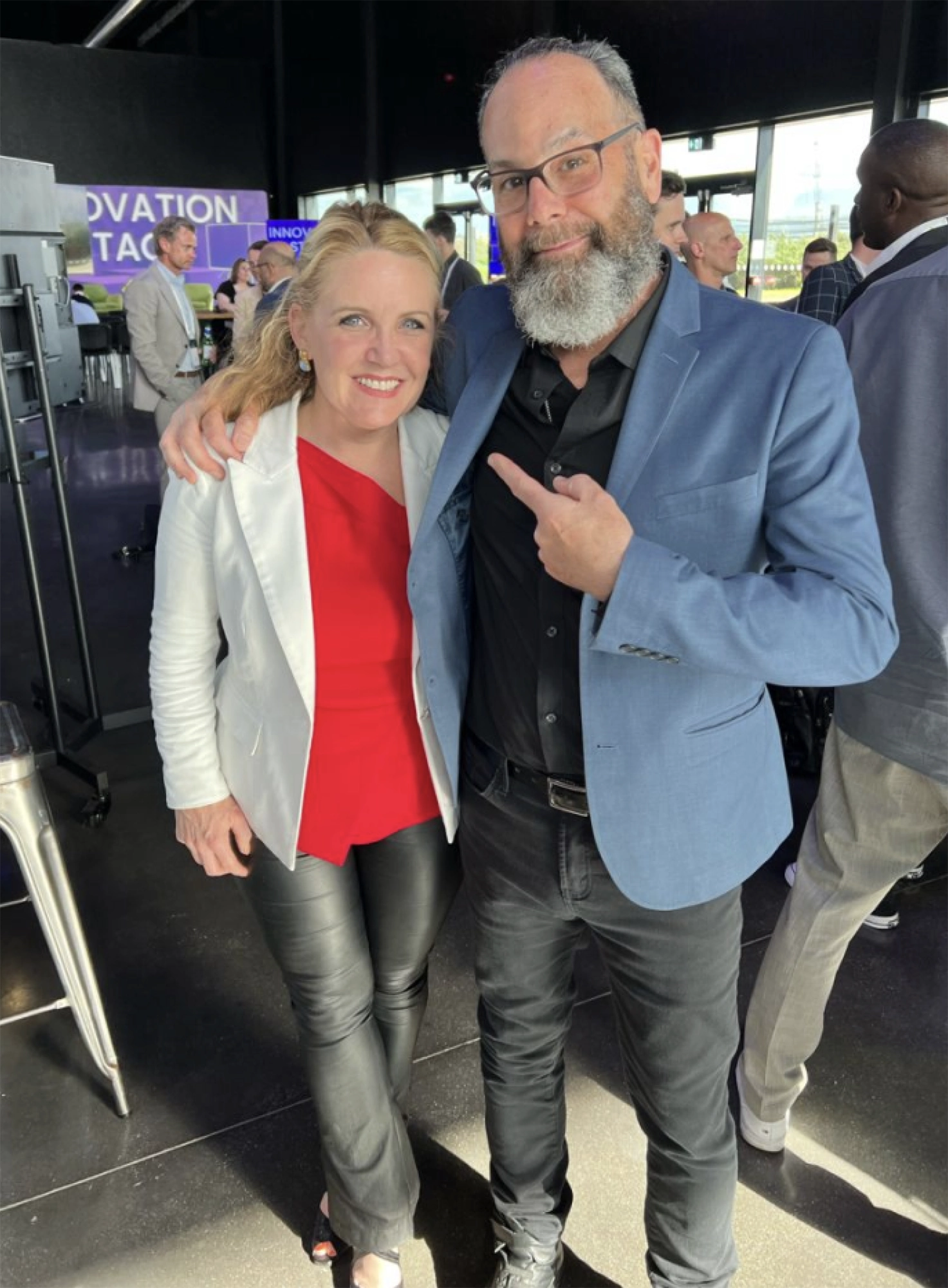 Lisa Nickerson and CREtech CEO Michael Beckerman